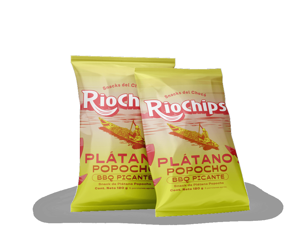 Bolsa de RioChips Popocho BBQ Picante de 110 g